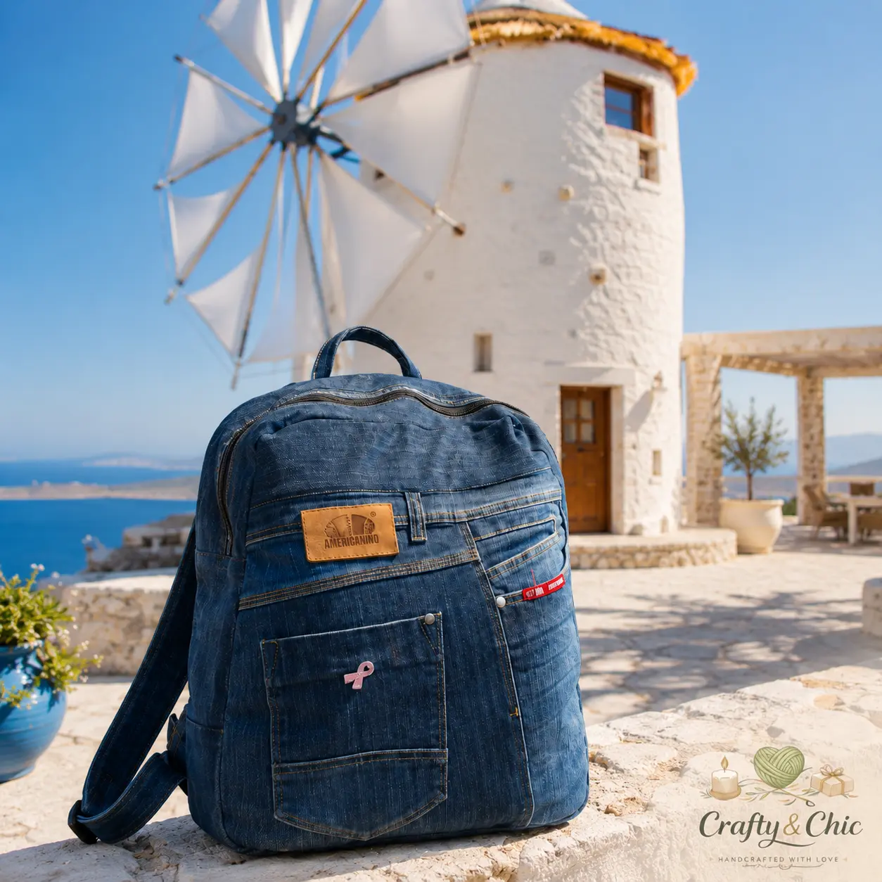 Τσάντα τζιν από παλιά παντελόνια